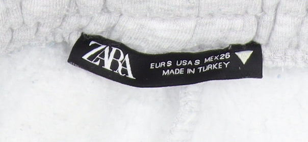 Zara Women's Grey Jogger Trousers S - Casual Comfy Style