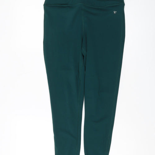 Dunnes Stores Women's Green Leggings, Medium, Active