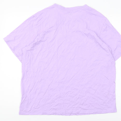 Puma Unisex Purple Crew Neck T-Shirt Size 18