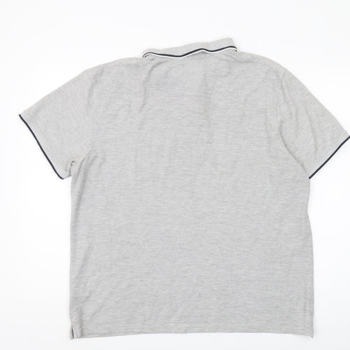 Red Herring Men's Grey XL Slim Fit Polo Shirt