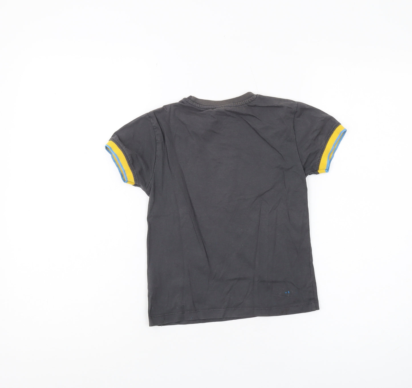 A-FIRST Boys Black Sonic Short Sleeve T-Shirt, 5 Years