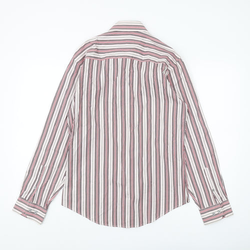 Next Men's Multicoloured Striped Slim Fit Shirt