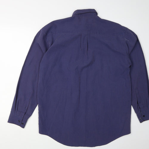 Marks and Spencer Men's Purple Long Sleeve Shirt