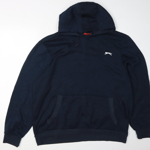 Slazenger Men's Black XL Pullover Hoodie with Logo