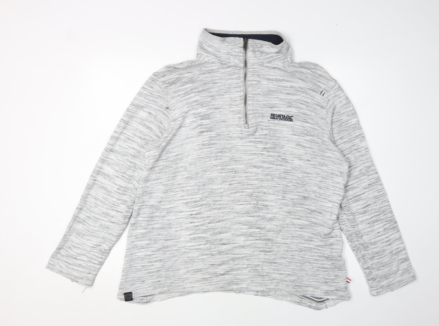 Regatta Men's Grey 1/4 Zip Sweatshirt, Size L, Outdoor Essential