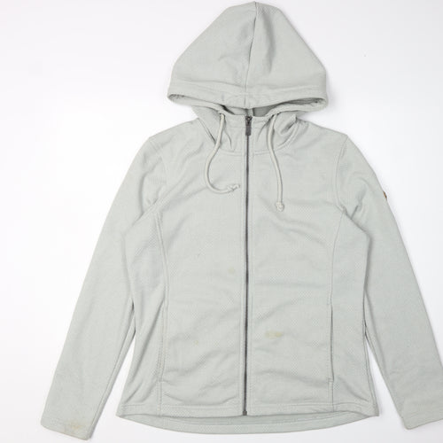 Regatta Women's Grey Hooded Fleece Jacket Size 14