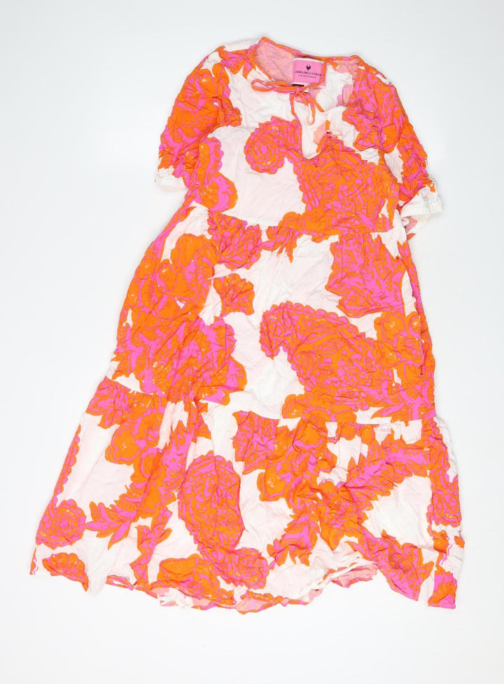 Lieblingsstuck Women's Multicoloured Floral Kaftan Dress