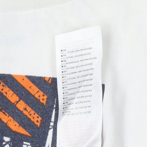 Trespass Girls' White Graphic T-Shirt, Size 5-6 Short Sleeve