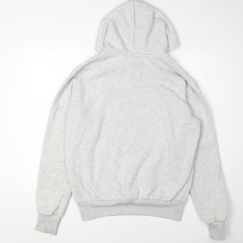 Paris Men's Grey Pullover Hoodie - M, Logo, Graphic