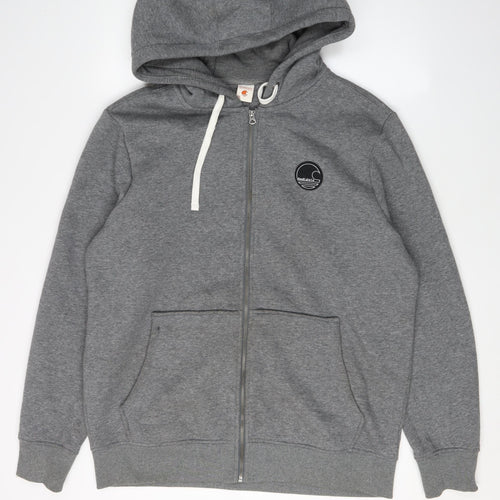 SoulCal & Co Men's Grey XL Full Zip Hoodie - Stylish & Comfy