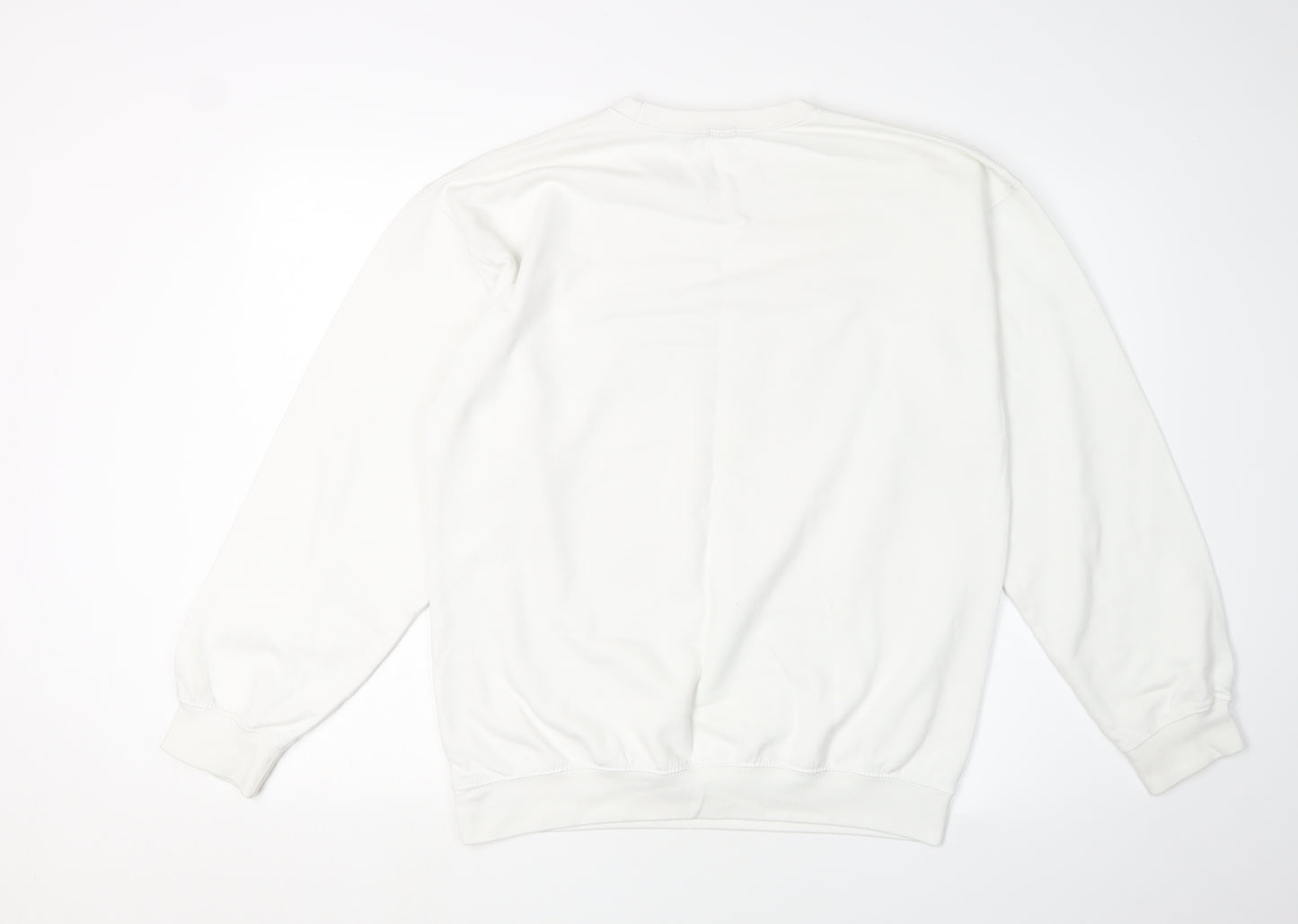 River Island Women's White Pullover Sweatshirt M