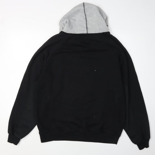 Roughneck Men's Black Logo Hoodie, Size L, Pullover