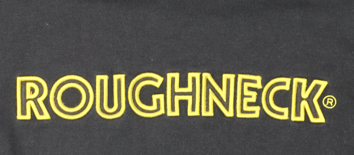 Roughneck Men's Black Logo Hoodie, Size L, Pullover