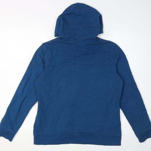 GAP Boys Blue Hooded Pullover Hoodie M - Iconic Logo Style