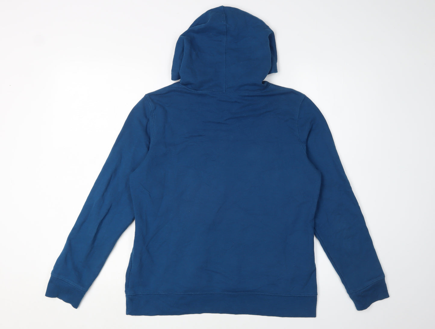 GAP Boys Blue Hooded Pullover Hoodie M - Iconic Logo Style