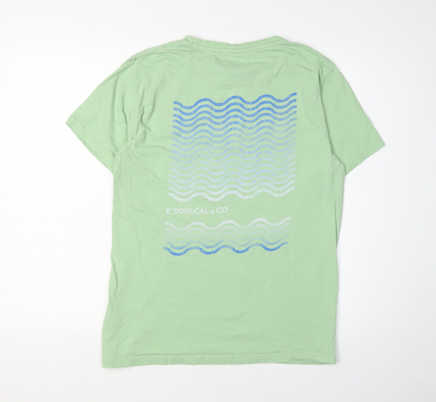 SoulCal & Co Men's L Green Graphic Print T-Shirt