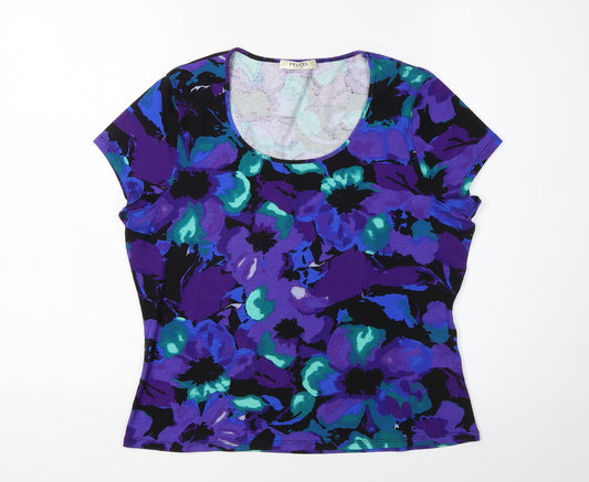 Precis Women Multicoloured Floral T-Shirt Size L