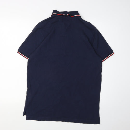 Tommy Hilfiger Men's Blue Slim Fit Polo Shirt Size L