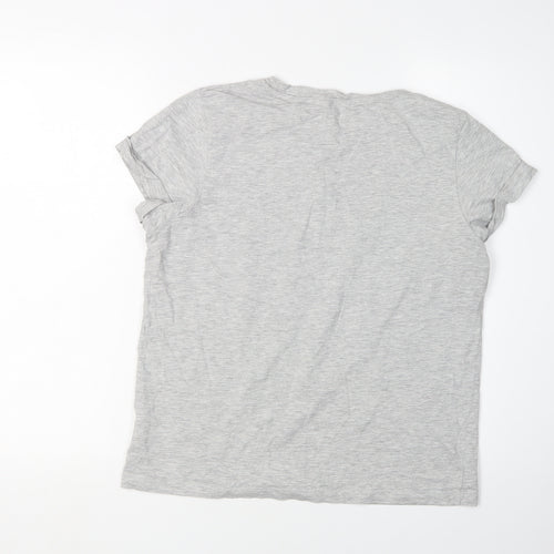 Brave Soul Women's Grey T-Shirt, Size M, Classic Style