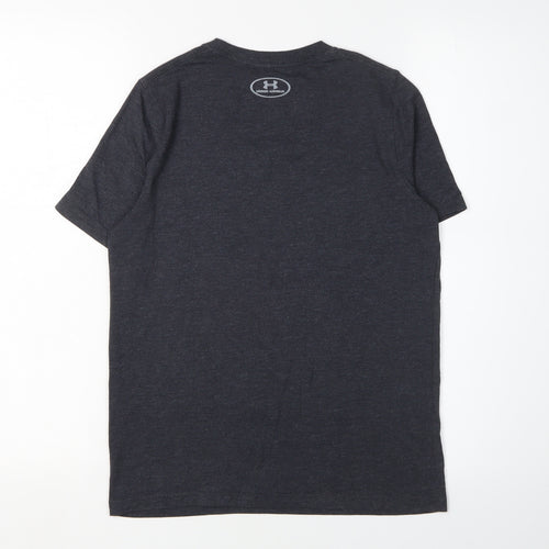 Under Armour Boys Black Relaxed Fit T-Shirt