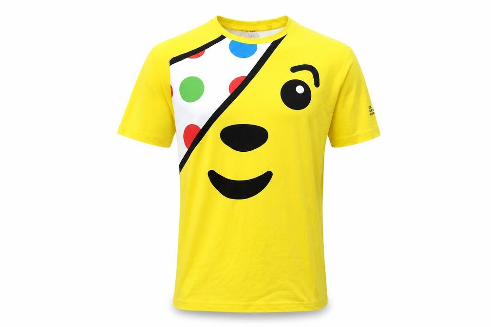 George Men's Yellow Cartoon Graphic T-Shirt, Size S