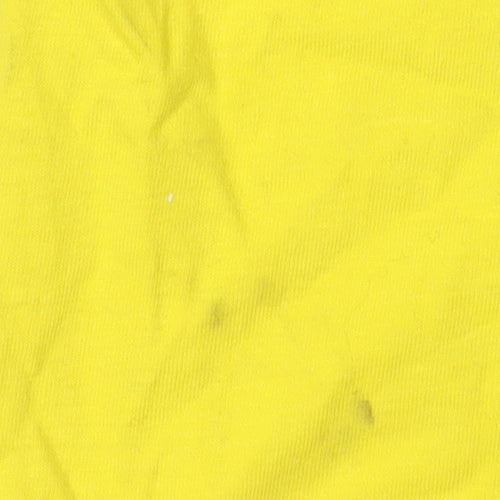 George Men's Yellow Cartoon Graphic T-Shirt, Size S