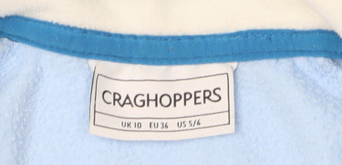 Craghoppers Women's Light Blue 1/2 Zip Fleece, Size 10
