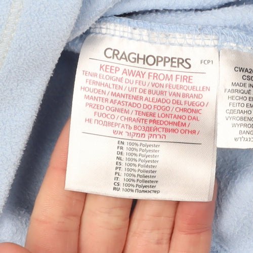 Craghoppers Women's Light Blue 1/2 Zip Fleece, Size 10