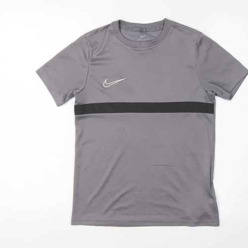 Nike Boys Grey Dri-FIT Sports T-Shirt - Size L