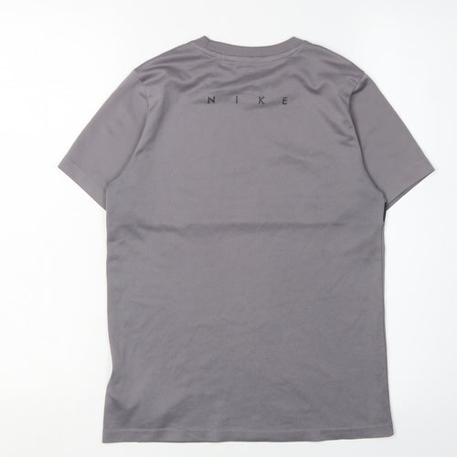 Nike Boys Grey Dri-FIT Sports T-Shirt - Size L