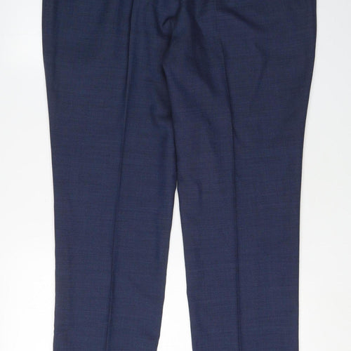 Marks and Spencer Men's Blue Slim Dress Pants