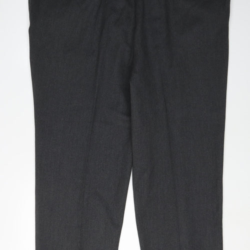 Peter Christian Men's Black Wool Dress Pants Size 48