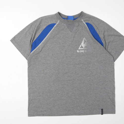 Le Coq Sportif Men's Grey M Crew Neck T-Shirt