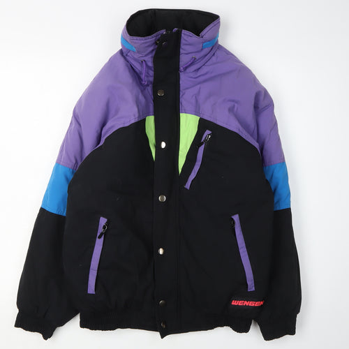 Wengen Women's Multicoloured Retro Puffer Jacket Size 6