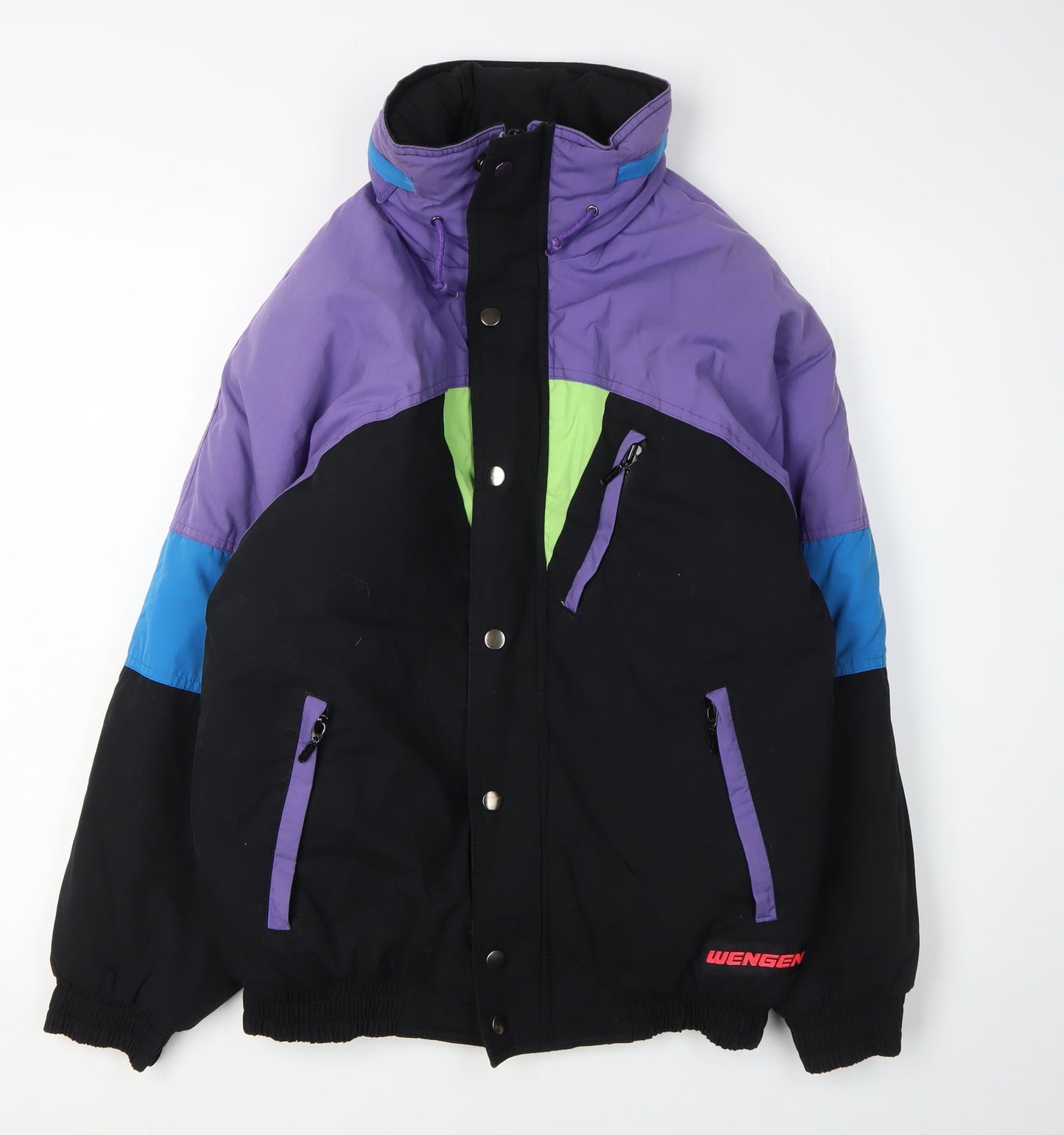 Wengen Women's Multicoloured Retro Puffer Jacket Size 6