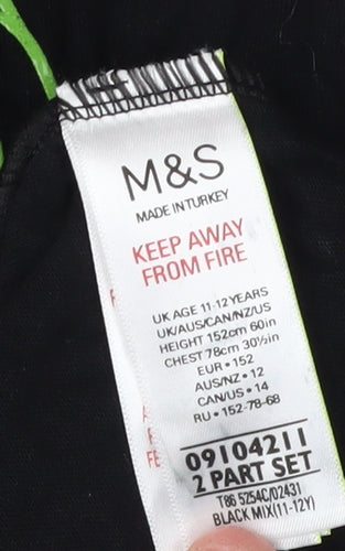 Marks and Spencer Boys Black Xbox Graphic T-Shirt 11-12 Years