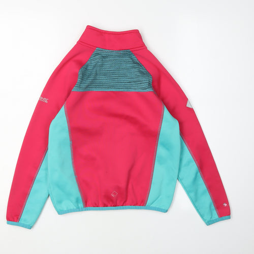 Regatta Girls Pink Blue Soft Shell Jacket 9-10 Years