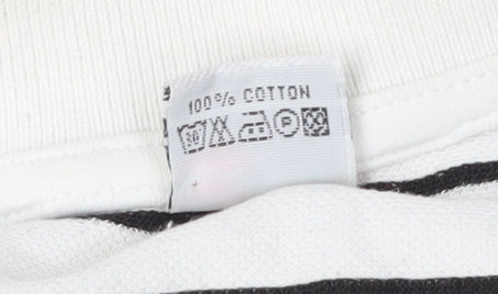 Lacoste Boys White Striped Polo Shirt 12 Years