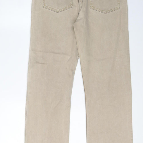 Marks & Spencer Men's Beige Straight Jeans, 34