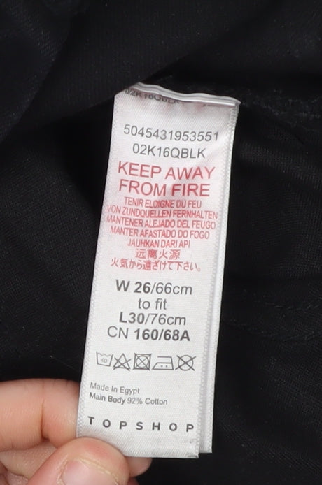 Topshop Women's Black Skinny Jeans Size 26