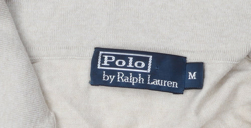 Polo by Ralph Lauren Men's Beige Polo Jumper M