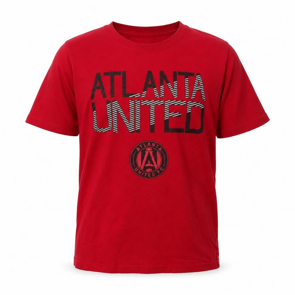 MLS Boys Red T-Shirt, Size L, Sports Graphic Print