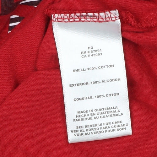 MLS Boys Red T-Shirt, Size L, Sports Graphic Print