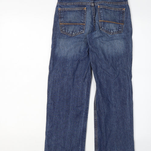 Arizona Boys Blue Straight Denim Jeans, Size 10 Regular Fit