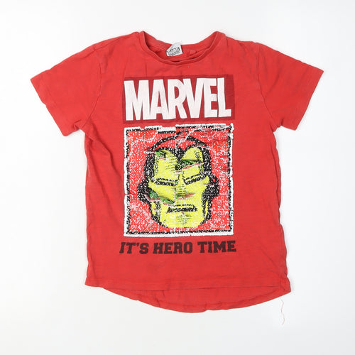 Next Boys Red Marvel Iron Man Graphic T-Shirt 7 Years