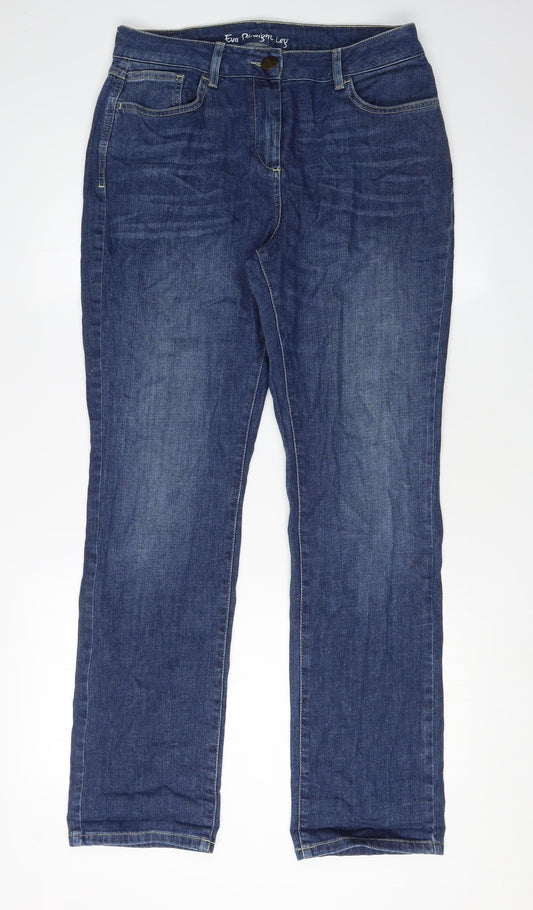 Marks and Spencer Women's Blue Straight Jeans Size 14