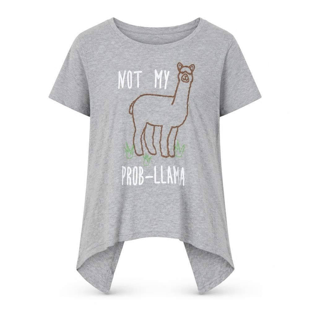 Golddigga Women's Grey T-Shirt Size 8 Animal Print