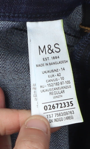 Marks and Spencer Women's Blue Skinny Jeans Size 14