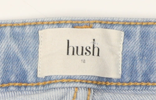 Hush Women's Blue Regular Fit Denim Jeans Size 18