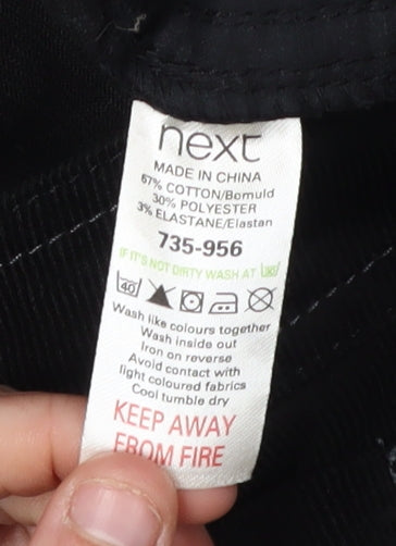 Next Women's Black Bootcut Corduroy Trousers Size 18